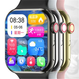 Huaxiangbei S9 Smartwatch S9mini Bluetooth Call Monitoring Sleep Tracker AMOLED Watch Compass Island Guide