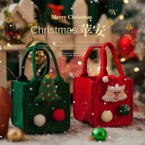 Christmas Gift Bag Christmas Eve Apple Gift Box Children's Candy Bag Ping An Fruit Packaging Box Felt Bag Hand Bag