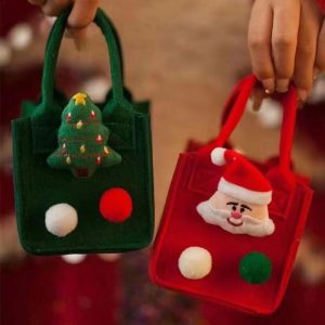 Christmas Gift Bag Christmas Eve Apple Gift Box Children's Candy Bag Ping An Fruit Packaging Box Felt Bag Hand Bag