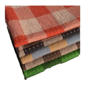 Washed Cotton Fabric Color Matching dress Shirt Yarn-dyed Plaid Garment Fabric Pastoral Tablecloth Fabric Artistic Style