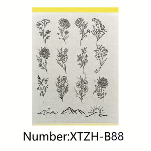 patterned tattoo transfer paper a4 size pre drawn_y